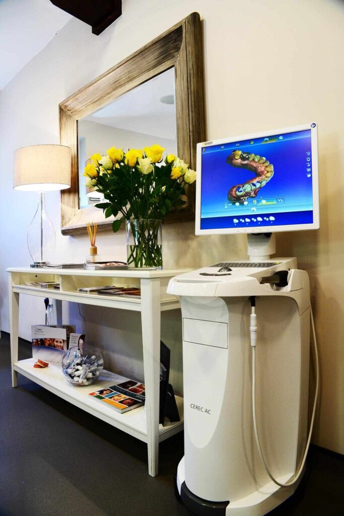 private dentist practice with 3d teeth scanner